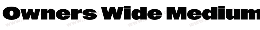 Owners Wide Medium字体转换